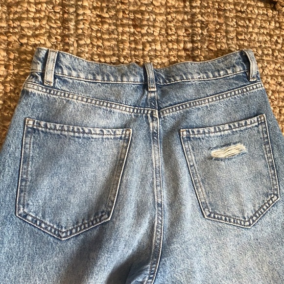 Garage denim medium blue wash distressed vintage Jeans - Picture 5 of 6